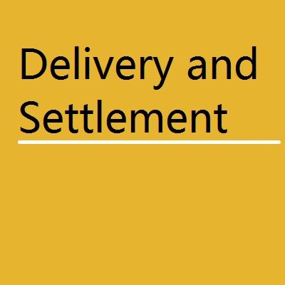 BANK Delivery and Settlement 400x400